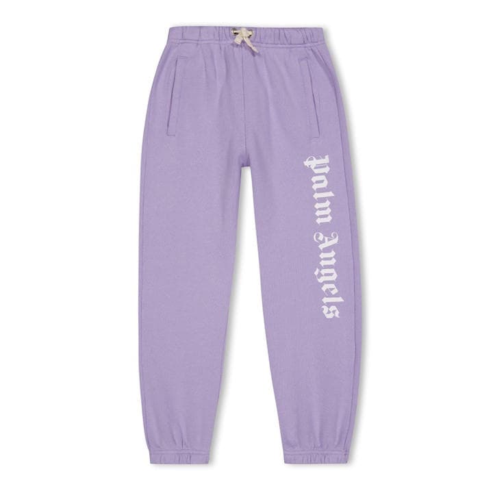 Palm Angels Girls Purple Logo Jogging Bottoms  in Size 9 - 10 Years, Sports Direct