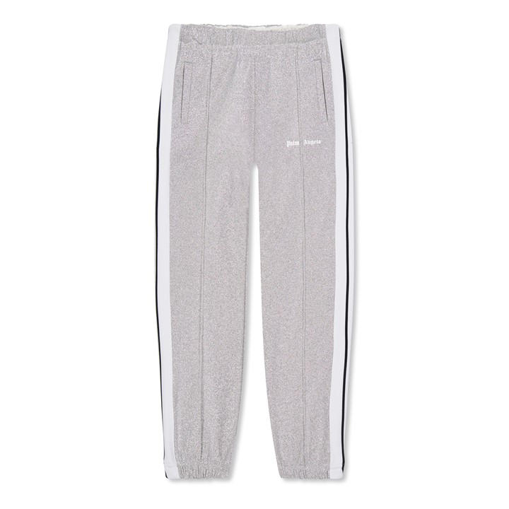 Palm Angels Girls Silver Kids' Lurex Closed Hem Fleece Joggers in Size 9 - 10 Years, Sports Direct