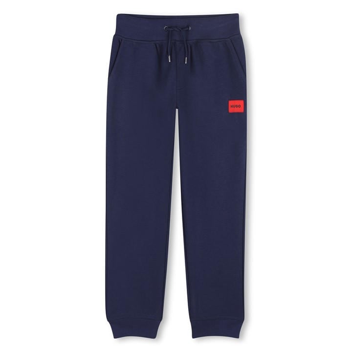 Hugo Boys Blue Kids' Closed Hem Fleece Joggers in Size 5 - 6 Years, Sports Direct