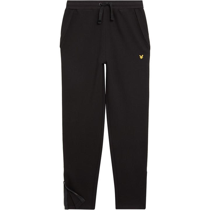 Lyle And Scott Boys Black Kids' Block Closed Hem Fleece Joggers, Sports Direct
