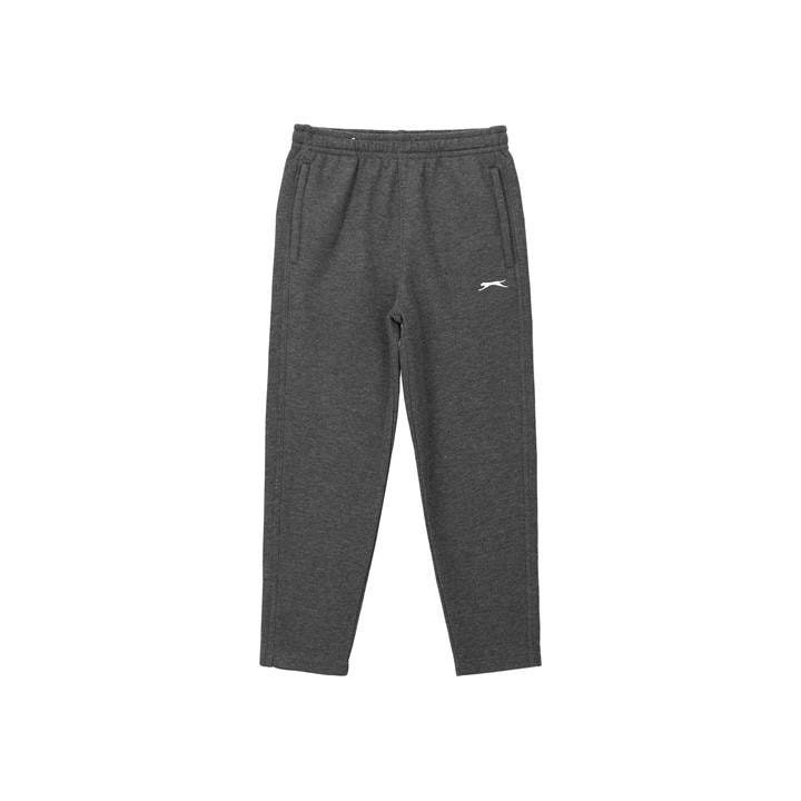 Slazenger Boys Grey Open Hem Fleece Pants  in Size 7 - 8 Years, Sports Direct