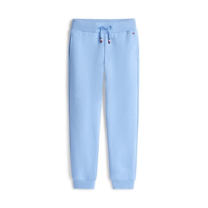 Tommy Hilfiger Boys Blue Kids' Script Closed Hem Fleece Joggers in Size 8 - 9 Years, Sports Direct
