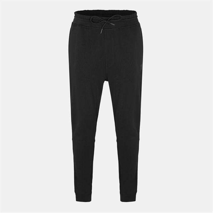 Boss Men's Black Sestart Closed Hem Fleece Trousers in Size 5XL, Sports Direct