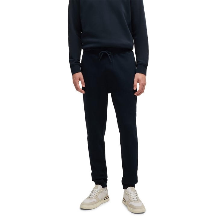 Boss Men's Blue Sestart Closed Hem Fleece Trousers in Size 6XL, Sports Direct
