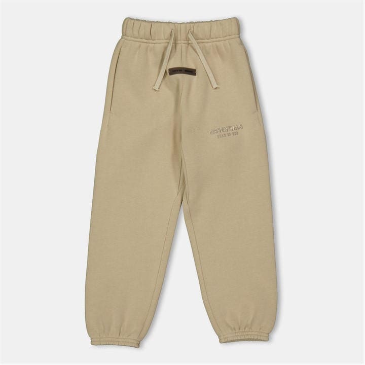 Fear Of God Essentials  Kids Beige ' Closed Hem Fleece Joggers in Size 8 - 9 Years, Sports Direct
