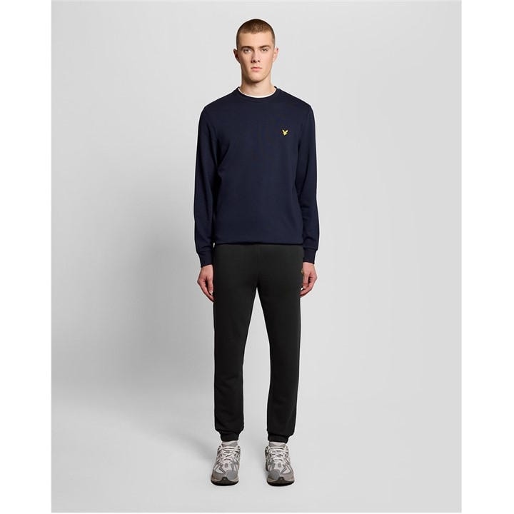 Lyle And Scott Men's Black Lyle & Scott Cotton Slim Sweatpant in Size L, Sports Direct