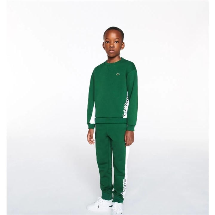 Lacoste  Kids  ' Logo Closed Hem Fleece Joggers in Size 14 - 16 Years, Sports Direct