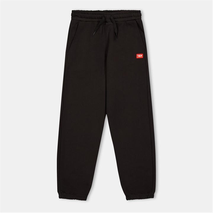 Diesel  Kids Black Closed Hem Fleece Jogging Bottoms in Size 14 - 16 Years, Sports Direct