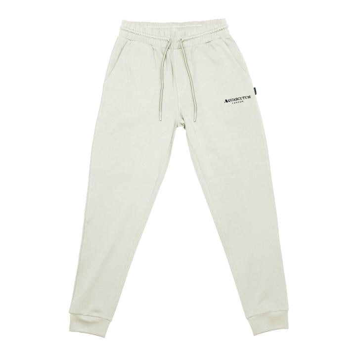 Aquascutum Men's Beige Closed Hem Fleece Joggers in Size 2XL, Sports Direct