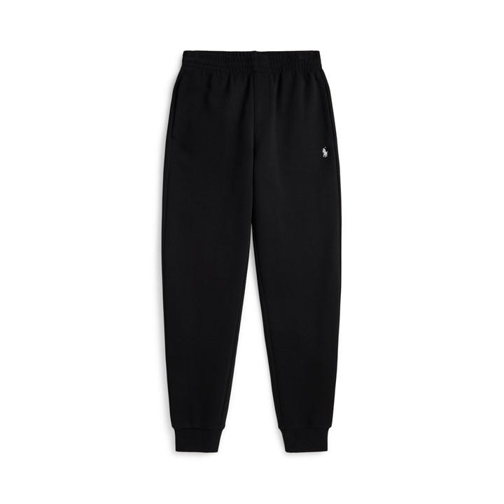 Polo Ralph Lauren Boys Black Kids' Tech Jogger Closed Hem Fleece Jogging Bottoms in Size 5 - 6 Years, Sports Direct
