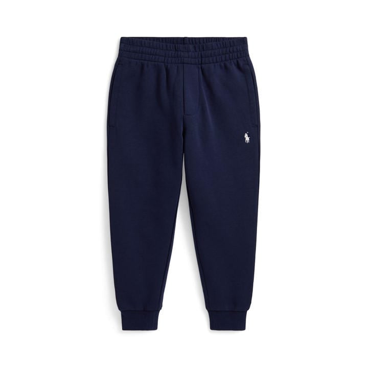 Polo Ralph Lauren Boys Blue Kids' Tech Jogger Closed Hem Fleece Jogging Bottoms in Size 0 - 2 Years, Sports Direct