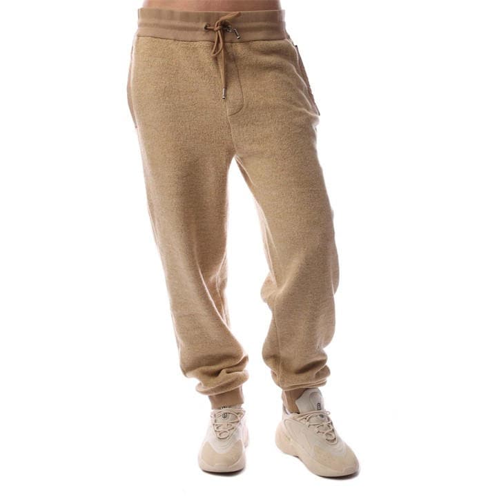 Boss Men's Beige Cuffed Fleece Joggers in Size M, Sports Direct