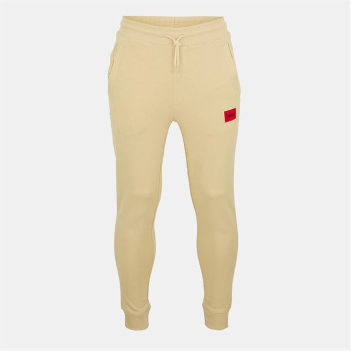 Hugo Men's Beige Closed Hem Fleece Joggers in Size XL, Sports Direct