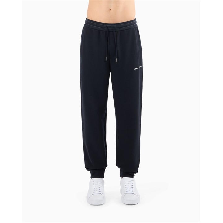 Armani Exchange Men's Blue Closed Hem Fleece Joggers in Size L, Sports Direct