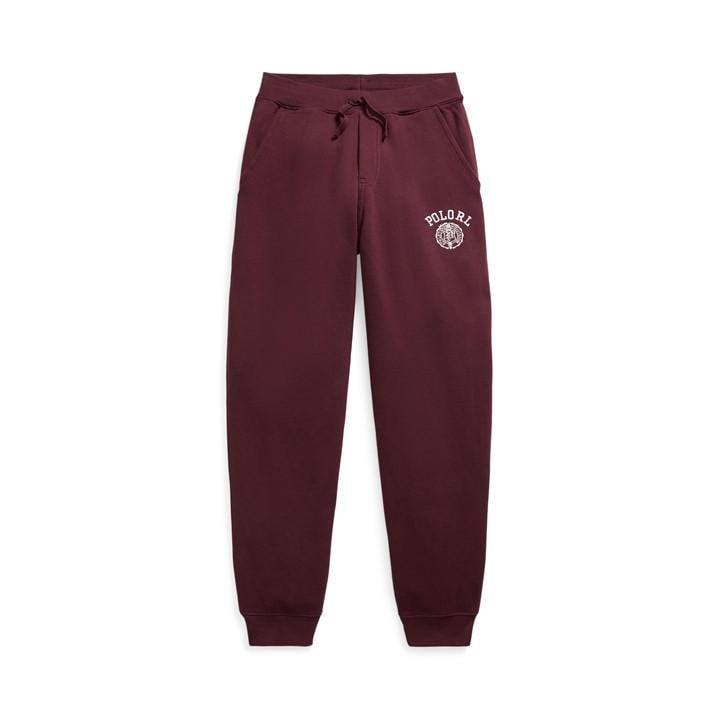 Polo Ralph Lauren Boys Red Kids' Varsity Closed Hem Fleece Joggers in Size 11 - 12 Years, Sports Direct