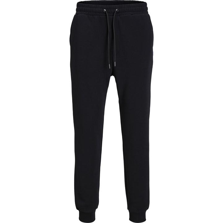 Jack And Jones Men's Black Bradley Cuffed Jogging Bottoms Large