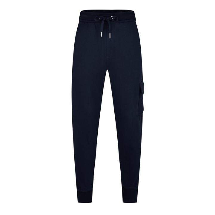 Calvin Klein Jeans Men's Blue Logo-Patch Track Pants in Size 2XL, Sports Direct