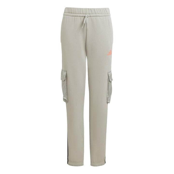 Adidas Boys Grey Utility Fleece Cargo Joggers  in Size 13 - 14 Years, Sports Direct