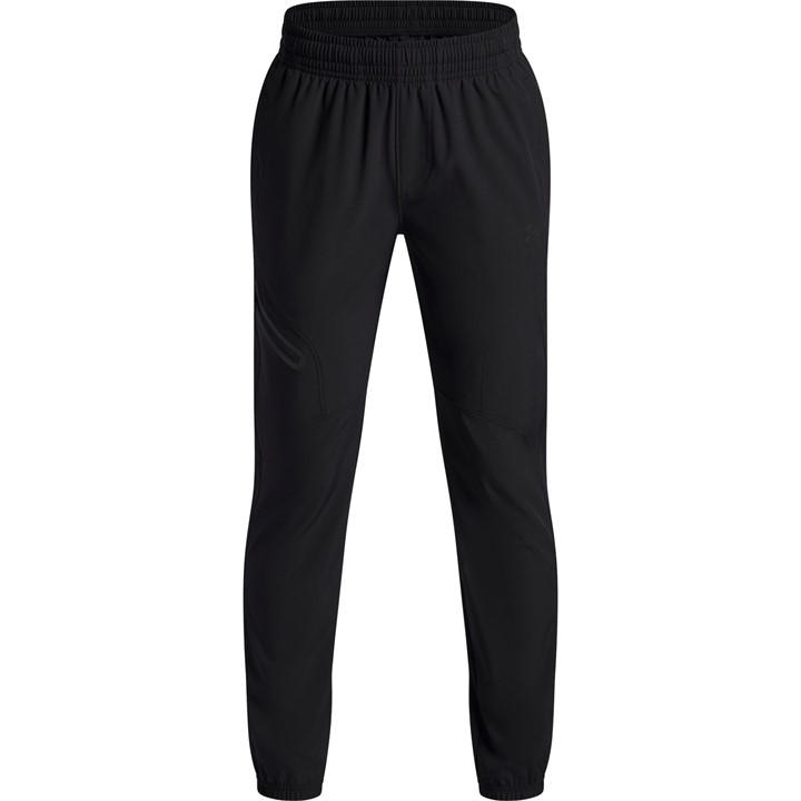 Under Armour Boys Black Ua Unstoppable Woven Joggers in Size 7 - 8 Years, Sports Direct