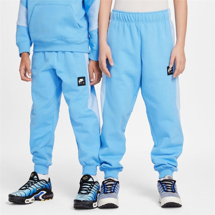 Nike  Kids Blue ' Closed Hem Fleece Joggers in Size 9 - 10 Years, Sports Direct