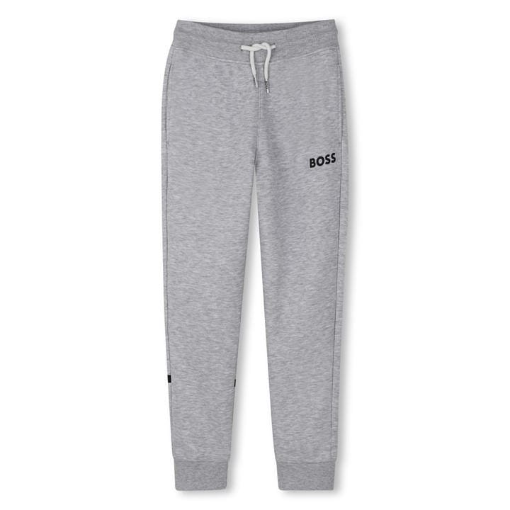 Boss Boys Grey Kids' Closed Hem Fleece Joggers in Size 14 - 16 Years, Sports Direct