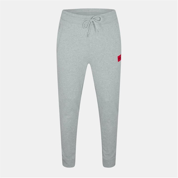 Hugo Men's Grey Doak Closed Hem Jogging Bottoms With Logo Detail in Size XL, Sports Direct