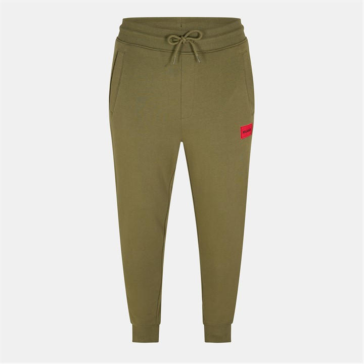 Hugo Men's Green Doak Closed Hem Jogging Bottoms With Logo Detail in Size M, Sports Direct
