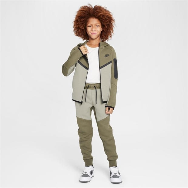 Medium Olive - Nike - Sportswear Tech Fleece Big Kids' Pants