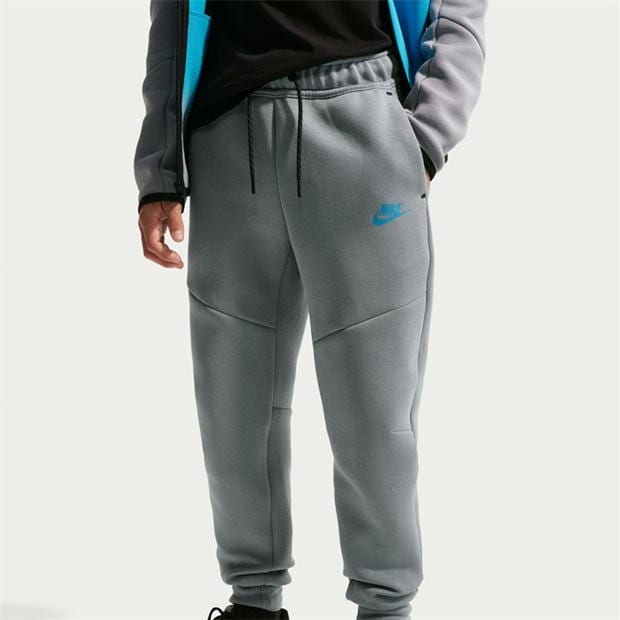 Steel/Blue - Nike - Sportswear Tech Fleece Big Kids' Pants