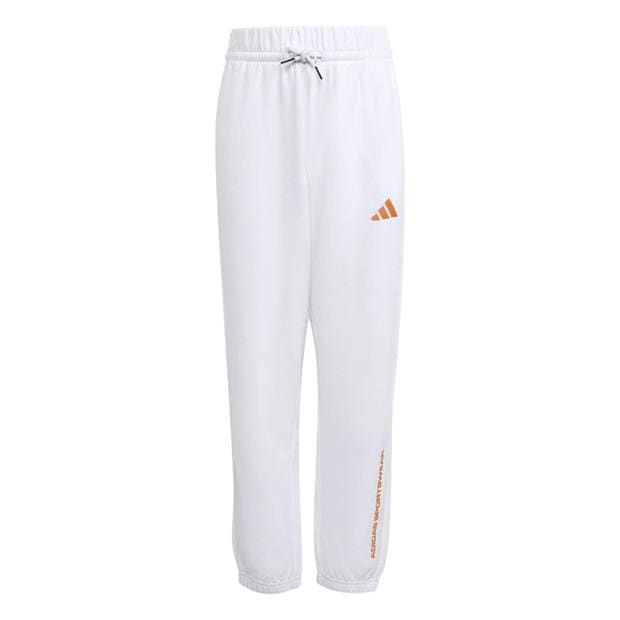 White - adidas - Kids' Fleece Joggers