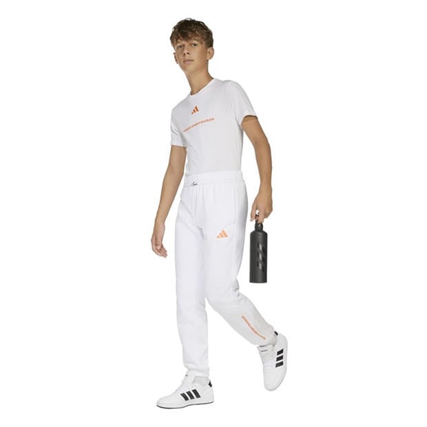 White - adidas - Kids' Fleece Joggers