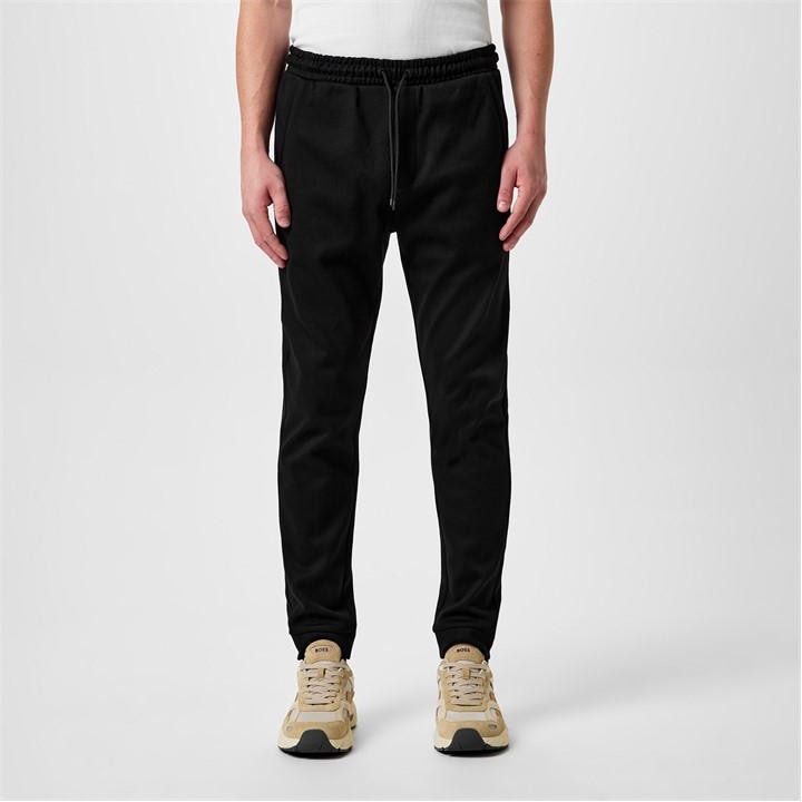 Boss Men's Black Hadikocurve Jog Rubberised Logo Jogging Bottoms in Size 2XL, Sports Direct