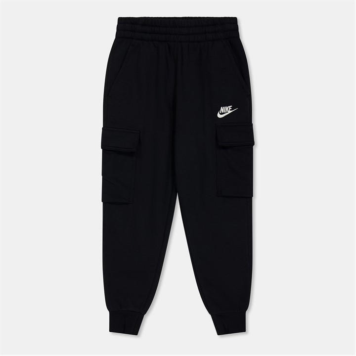 Nike Boys Black Sportswear Club Fleece Cargo Jogging Bottoms  in Size 7 - 8 Years, Sports Direct