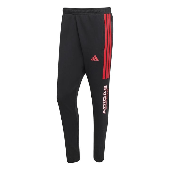 Adidas Men's Black Closed Hem Fleece Joggers in Size 2XL, Sports Direct