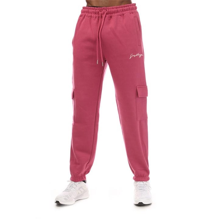Hype  Pink  Cargo Closed Hem Fleece Joggers in Size XS, Sports Direct