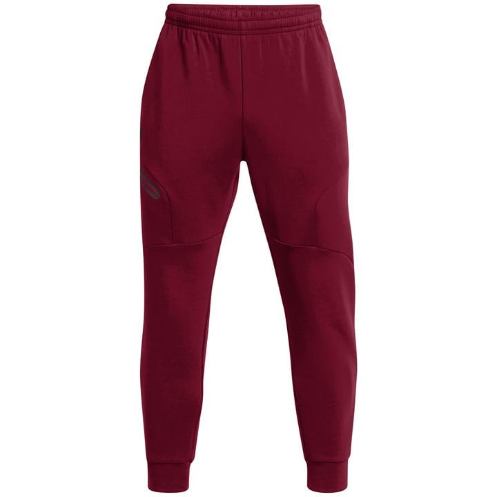 Under Armour Men's Red Unstoppable Closed Hem Fleece Joggers in Size M, Sports Direct