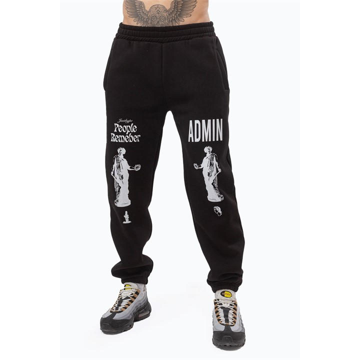 Hype Men's Black Closed Hem Fleece Jogger in Size 2XS, Sports Direct