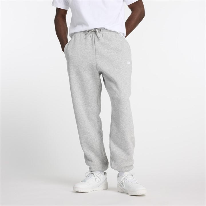 New Balance Men's Grey Closed Hem Fleece Joggers in Size 2XL, Sports Direct