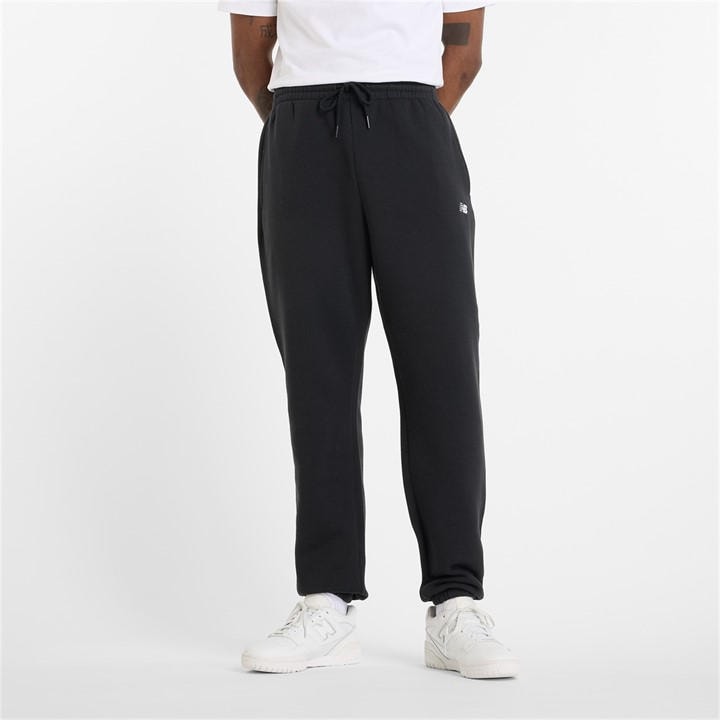 New Balance Men's Black Closed Hem Fleece Joggers in Size 2XL, Sports Direct