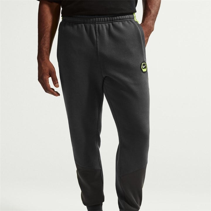 Nike Men's Grey Closed Hem Fleece Joggers in Size XL, Sports Direct