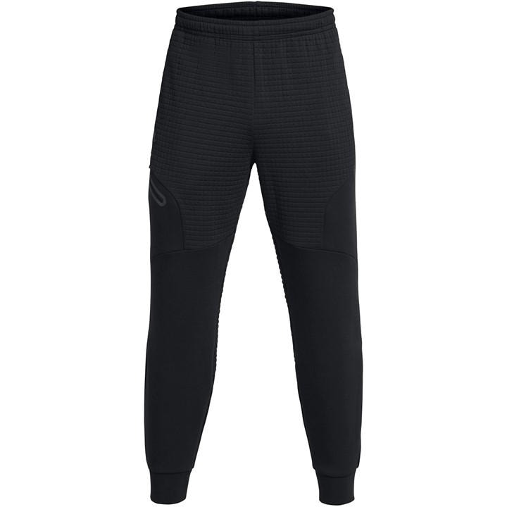 Under Armour Men' Black Unstoppable Closed Hem Fleece Joggers in Size S, Sports Direct