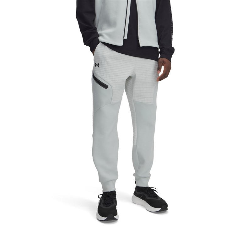 Under Armour Men's Green Unstoppable Closed Hem Fleece Joggers in Size M, Sports Direct