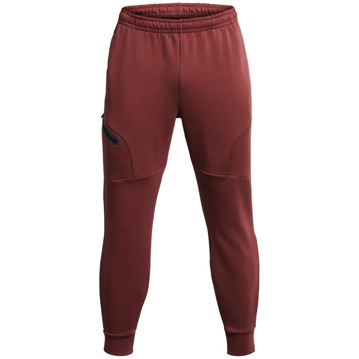 Under Armour Men's Red Closed Hem Fleece Joggers in Size M, Sports Direct