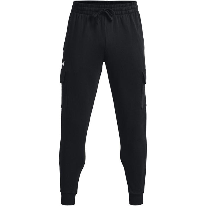 Under Armour Men's Black Ua Rival Fleece Joggers in Size XL, Sports Direct