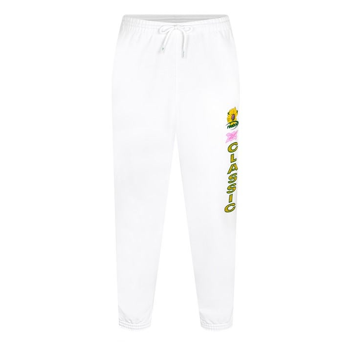 Reebok Men' White Classics Closed Hem Fleece Joggers in Size S, Sports Direct