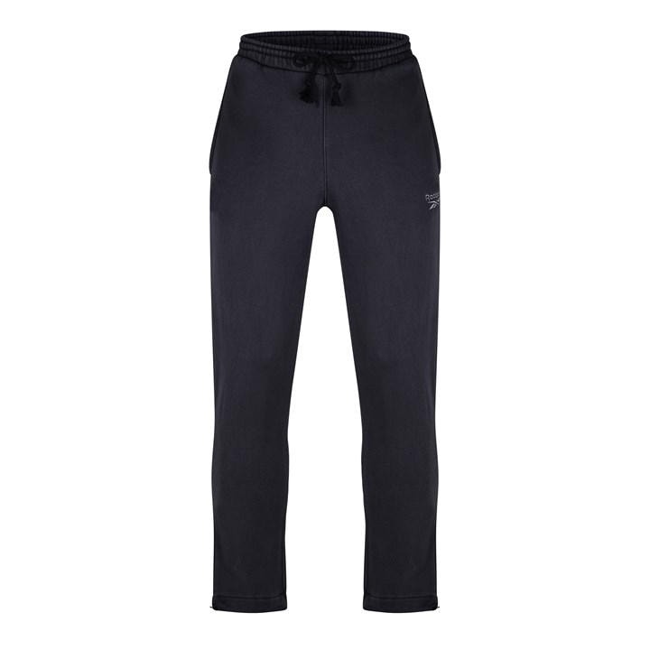 Reebok Men's Black Closed Hem Fleece Joggers in Size XS, Sports Direct