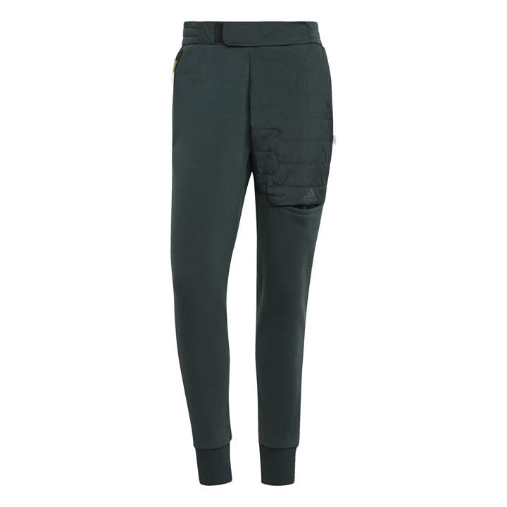 Adidas Men's Green Winter Closed Hem Fleece Joggers in Size XS, Sports Direct