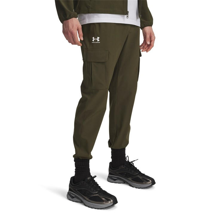 Under Armour Men's Green Vibe Closed Hem Fleece Joggers in Size L, Sports Direct