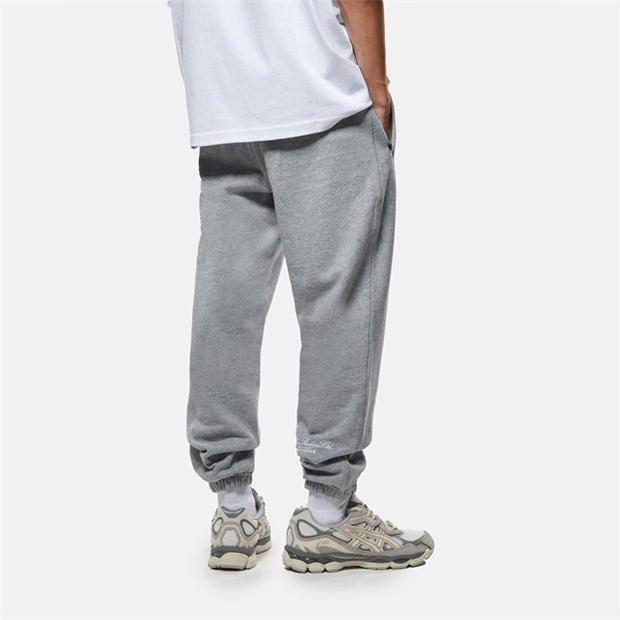 Grey Marl - TELA CRUZ - Men's Studio Closed Hem Fleece Joggers