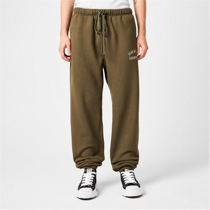 Fear Of God Essentials Men's Green Fleece Essential Sweatpants in Size 2XL, Sports Direct